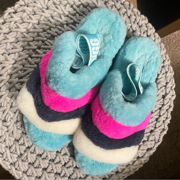 UGG Shoes - UGG Multicolor Fluff Yeah Slippers